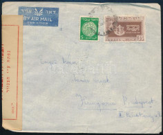 1949 Cenzúrázott Légi Levél Budapetre / Censored Airmail Cover To Hungary - Sonstige & Ohne Zuordnung