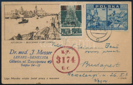 1946 Levelezőlap 2 Bélyeggel Budapestre / Postcard To Hungary - Otros & Sin Clasificación