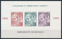 ** 1991 100 éves Az I. Albert Herceget ábrázoló Bélyeg Vágott Blokk / Imperforate Block Mi 51 (Yvert EUR 205.-) - Andere & Zonder Classificatie