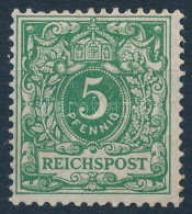 ** 1889 Mi 46a (Mi EUR 900.-) Sign. Wiegand BPP (ráncok / Creases) - Other & Unclassified
