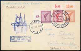 1932 Zeppelin Légi Levelezőlap Danzigba / Zeppelin Postcard To "LUPOSTA IN DANZIG" - Sonstige & Ohne Zuordnung