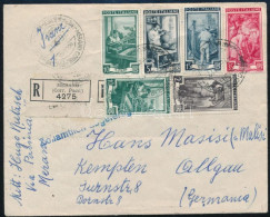 1952 Ajánlott Levél Németországba / Registered Cover To Germany - Other & Unclassified