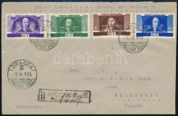 1935 Ajánlott Levél Kecskemétre / Registered Cover To Hungary - Other & Unclassified