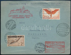 1931 Zeppelin Magyarországi útja Levél Budapestre / Zeppelin Flight To Hungary Cover To Budapest - Other & Unclassified