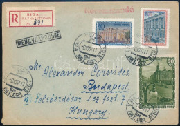 1951 Ajánlott Levél Budapestre / Registered Cover To Hungary "RIGA" - Andere & Zonder Classificatie