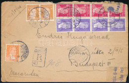 1942 Cenzúrázott Ajánlott Levél Tartalommal Budapestre / Censored Registered Cover With Content To Hungary - Otros & Sin Clasificación