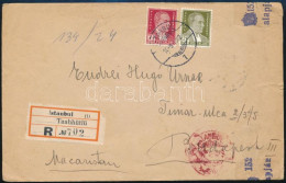 1942 Cenzúrázott Ajánlott Levél Budapestre / Censored Registered Cover To Hungary - Otros & Sin Clasificación