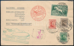 1932 Zeppelin1 Dél-amerikai Repülés Levél Berlinbe / Zeppelin 1st South America Flight Cover To Berlin - Autres & Non Classés