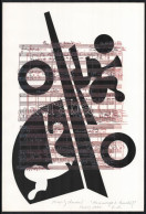 Joseph Kádár (1936-2019): Hommage á Bartók, 1981. Szitanyomat, Papír, Jelzett. Művészpéldány E.A. Jelzéssel. 40×27 Cm /  - Otros & Sin Clasificación