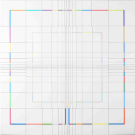 Ottó László (1966-): Yantra-ipsum (2), 2014. Akril, Vászon, Jelzett A Hátoldalán. 75×75 Cm / Acrylic On Canvas, Signed O - Altri & Non Classificati