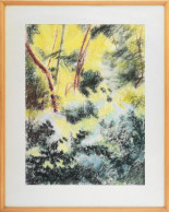 Gy. Szabó Béla (1905-1985): Napfény. Akvarell, Kréta, Papír, Jelezve Balra Lent, üvegezett Fakeretben. 54x40 Cm. / Chalk - Sonstige & Ohne Zuordnung