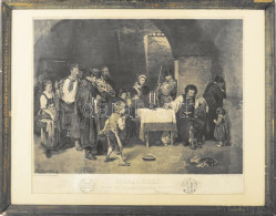 Munkácsy Mihály (1844-1900) Festménye Után, Kőre Rajzolta Kollarcz Ferenc (1825-1894): Siralomház. Litográfia, Papír, Je - Gravure