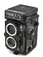 Yashica Mat 124G Ikerlencsés Reflex Fényképezőgép, Yashinon 3,5/80mm Objektívvel, Eredeti Bőr Tokjában, Elemmel, Kissé H - Other & Unclassified