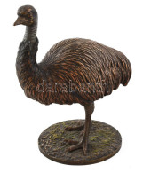 Franz Xaver Bergmann (1861-1936): Emu. Hidegen Festett Bronz, 1900 Körül, Jelzett, M: 15,5 Cm / Wiener Bronze, Franz Xav - Other & Unclassified