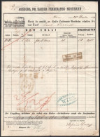 1853 Wien, Ausschl. Pr. Kaiser-Ferdinands-Nordbahn Vasúti Fuvarlevél - Sin Clasificación