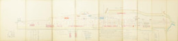 Cca 1880-1900 Kassai Vasútállomás Helyszínrajza (Situation Des Stationsplatzes Kaschau), Kézzel Rajzolt (tus, Akvarell), - Zonder Classificatie