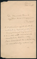 1890 Báró Hadadi Wesselényi Miklós (1845-1916) Földbirtokos, Politikus, Szilágy Vármegye Főispánja, Koronaőr, Wesselényi - Sin Clasificación