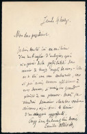 Cca 1894 Émile Ollivier (1825-1913) Francia Miniszterelnök, Liszt Ferenc Vejének Autográf Levele / Autoraph Letter Of Ém - Sin Clasificación