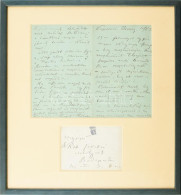 1901 Kaposvár, Rippl-Rónai József (1861-1927) Festő- és Grafikusművész Saját Kézzel írt Levele, Saját Kezű Aláírásával D - Non Classés