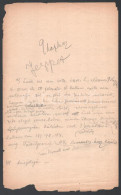 Cca 1906 Kodály Zoltán (1882-1967) Zeneszerző Autográf Piszkozata A Magyar Népdal Strófaszerkezete C. Cikkéhez, Mely 190 - Unclassified