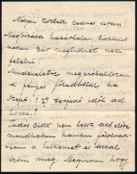1907. Jun. 27 Jászai Mari (1850-1926) Színésznő Autográf Levele Gerő Ödön (1863-1939) újságíró, Szerkesztőnek, A Pesti N - Non Classés