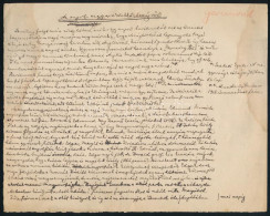 Cca 1919 Marczali Henrik (1856-1940) Történész "Az Angol Magyar érdekközösségről" C. Tanulmányának Kézirata, Feltehetőle - Ohne Zuordnung