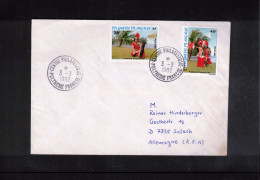 French Polynesia 1982 Interesting Letter - Storia Postale