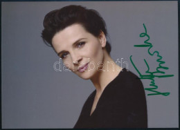 Juliette Binoche (1964-) Színésznő Aláírása Fotón / Autograph Signature - Sonstige & Ohne Zuordnung