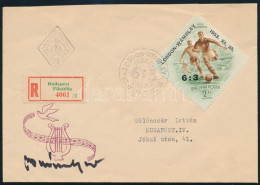 1953 Buzánszky Jenő, Az Aranycsapat Játékosának Aláírása 6:3 FDC-n / Autograph Signature Of Jeno Buzanszky Football Play - Autres & Non Classés