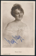 Cca 1920-24 Eva May (1902-1924) Osztrák Színésznő Aláírt Fotólapja / Autograph Signed Photocard - Other & Unclassified