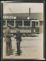 Cca 1920 Villamos Zenith Reklámmal, Fotó, 12×9 Cm - Andere & Zonder Classificatie