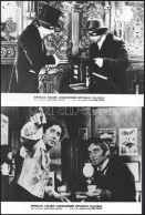 Sherlock Holmes Filmekből Három-három Jelenet, összesen 9 Db Vintage Produkciós Filmfotó Ezüst Zselatinos Fotópapíron, A - Altri & Non Classificati