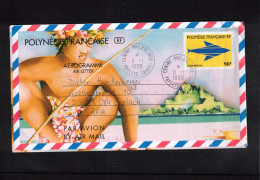 French Polynesia 1999 Interesting Aerogramme - Storia Postale