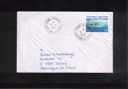 French Polynesia 1982 Interesting Letter - Lettres & Documents