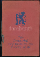 1930 The Imperial Dry Plate Co. Ltd. London N. W. Bp., Schultz Béla és Társa, 31+1 P. Magyar Nyelvű Fényképészeti Prospe - Werbung