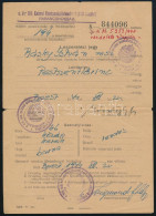 1944 Pestszentlőrinc, Munkaszolgálatos Leszerelési Jegye, M. Kir. 100. Katonai Munkaszolgálatosokat Gyűjtő Zászlóalj Par - Altri & Non Classificati