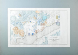 Carte Géologique Des Bords De Lac Balaton - (A Balaton Színezett, Rézmetszetes Geológiai Térképe 1813-ból.) Színezett Ré - Andere & Zonder Classificatie