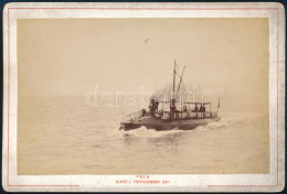 1900 S.M.Tb. XXII Torpedoboot A Tengeren. A Hátoldalán A Hadihajó Kapitánya Bogumil Nowotny (1892-1960) Autográf Felirat - Other & Unclassified