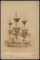 Cca 1860 Az S.M.S. Bellona 44-es Fregatt (ca 1840-1903) Hajóról Készült Kabinetfotó. A Hajóról Kapta A Nevét Polában A B - Sonstige & Ohne Zuordnung