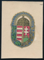 Cca 1940 Vitézi Jelvény, Vízzel Felragasztható Matrica, 5x4 Cm - Other & Unclassified