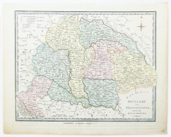 Hungary And Transilvania. Drawn From The Latest Authorities. Magyarország és Erdély Színezett Rézmetszetű Térképe. Londo - Altri & Non Classificati