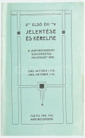 1906 A Nagybecskereki Szeszmentes Melegedő Első évi Jelentése és Kérelme. 12p. Egy Fotóval Illusztrálva Kiadói Papírköté - Sin Clasificación