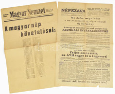 1956. Október 26. A Magyar Nemzet Rendkívüli 3. Száma, Benne: A Magyar Nép Követelései - Unclassified