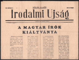 1956. Október 24. Az Irodalmi Újság Különkiadása, Benne A Magyar írók Kiáltványa - Zonder Classificatie