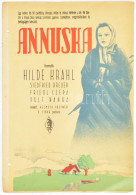 Cca 1941 "Annuska", Főszereplők: Hilde Krahl, Siegfried Breuer, Friedl Czepa, Rolf Janka, Rendező: Helmuth Häutner, G. S - Other & Unclassified