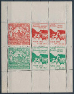 1906 Nemzetközi Foxterrier és Tacskó Kiállítás Bécs, Kétnyelvű Levélzáró Kisív / Bilingual Label Mini Sheet - Ohne Zuordnung