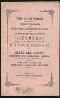 Zeniczey Gusztáv: Váltó- és Csődügyekben A Teintetes Kir. Váltó-Feltörvény-szék és A Főméltóságu Hétszemélyes Tábla álta - Sin Clasificación