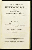 Tomtsányi (Ádám) Adam: Institutiones Physicae, Quas Compendio Dedit - -.3. Köt. 2. Kiad Pesthini, 1824. Trattner. 168 L. - Unclassified