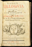 Márton, Stephanus [István]: Langii Colloquia. In Usum Scholarum. Editio III. Jaurini [Győr], 1798, Typis Josephi Streibi - Non Classificati