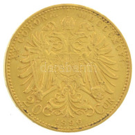 Ausztria 1896. 20K Au "Ferenc József" (6,77g/0.900) T:AU,XF Apró Ph /  Austria 1896. 20 Corona Au "Franz Joseph" (6.77g/ - Zonder Classificatie